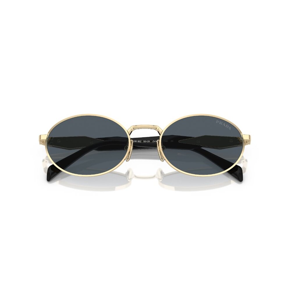 Prada Sunglasses Sunnies PR 65ZS ZVN09T Pale gold 55-20-140 Metal Front - Picture 6 of 14